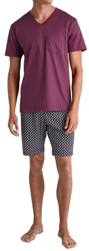 CALIDA Relax Streamline Kurz-Pyjama Herren, aus 100% Baumwolle