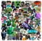 50 Blatt Cute Cartoon Wasserdichte Aufkleber für Kinder,Funny Pixelspiel Aufklebers für Motorrad Koffer Laptop Gitarre Skateboard Fahrrad Wasserflasche,Karikatur Mosaik Game Stickers Vinyl Aufkleber