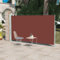 Gecheer Cortina lateral retráctil para patio, 160 x 300 cm, marrón, toldo, lateral, retráctil, extensible, para terraza, patio, toldo exterior, toldo extensible, J317885