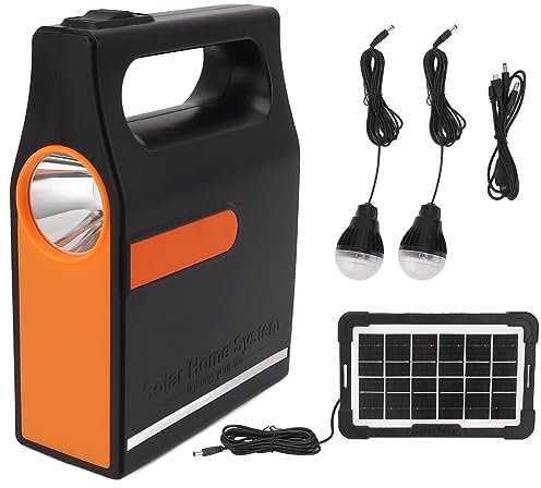 Generador De Energía Solar, Generadores Solares Al Aire Libre con Linterna de Bolsillo, Planta Eléctrica Portátil con Kit de Panel Solar, Generador Solar, Generadores