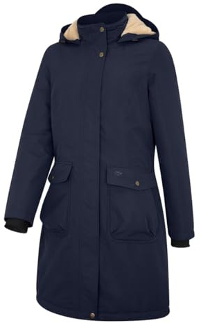 Hoggs of Fife Walker Ladies Long Coat - Navy