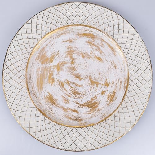 Set 6 Sottopiatto Ø 33 cm, decoro geometrico, Castle