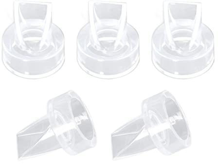 Kit de Reemplazo de Válvula de Pico de Pato para Bomba de Lactancia, Silicona de Grado Alimenticio, 5 Piezas, Transparente