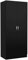 Nera 2 Door Wardrobe with Shelf and Hanging Rail Slim Wardrobes for Small Bedrooms Storage W 76 x D 46 x H 180 cm (Black)