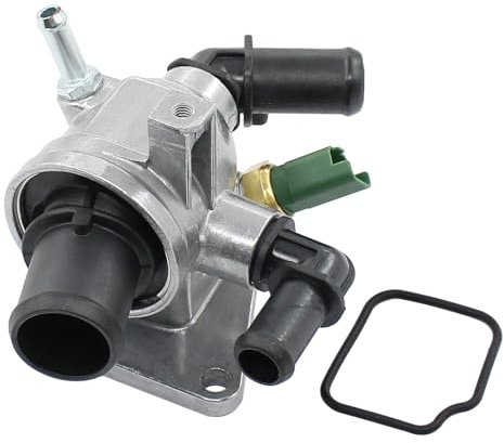 HouYeen Thermostat Housing with Sensor Seal for Al-fa Ro-meo Mito Fia-t Doblo Fiorino Punto Idea Linea Qubo Strada O-pel Vaux-hall Astra Astravan H Corsa Corsavan D 1.3D 1.6D JTD CDTI 2004-Onwards