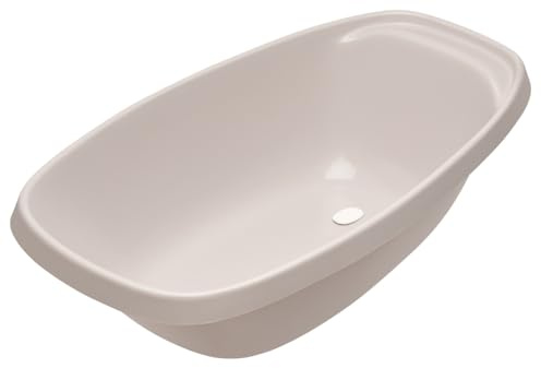 Orthex Baby Badewanne 50 L mit Stöpsel, grau, große Babywanne | 90x47x24 cm | Kinderbadewanne für Kleinkinder mit viel Platz zum Spielen, Badewanne für Kinder mit Ablassstopfen, auch als Hundebadewanne