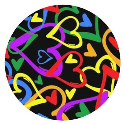 FZGGWYHL Gay Pride Kühlschrankmagnete aus Acryl, Regenbogen-Druck, dekorative Magnete
