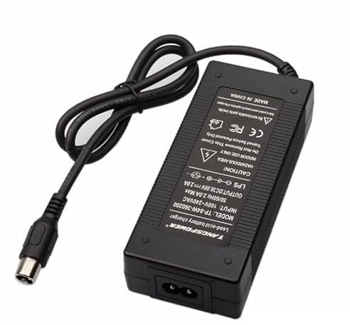 Ymnilian Electric Scooter Charger, Hoverboard Charger 36V 2A lead acid battery charger for electric scooter wheelchair Charger 41.4Vacid battery Charger