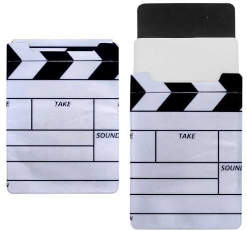 Eslifey 13 Zoll Slim Laptop Sleeve Case Ledertasche mit Magnetverschluss Film Clapper Board Lightbox Mikrofaser Ledertasche