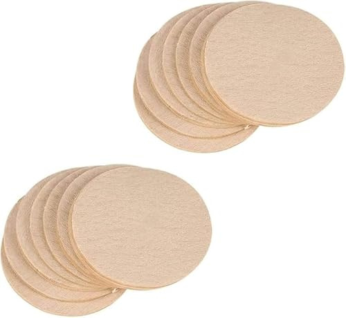200Pcs Brown Coffee Filters Paper Coffee Filter Moka Pot Filter Paper Universal Replacement Coffee Filter Compatible with Coffee Maker Coffee Machine Accessories