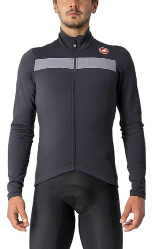 CASTELLI Men's Pure 3 Jersey Fz T shirt, Light Black, XL UK