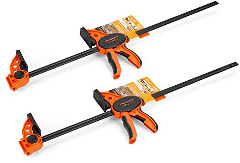 Jorgensen 24 One Hand Clamp/Spreader - 2-pack, Medium Duty, E-Z Hold Bar Clamps Set