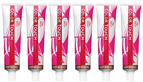 6er Wella Professionals Color Touch 4/0 Mittelbraun 60 ml