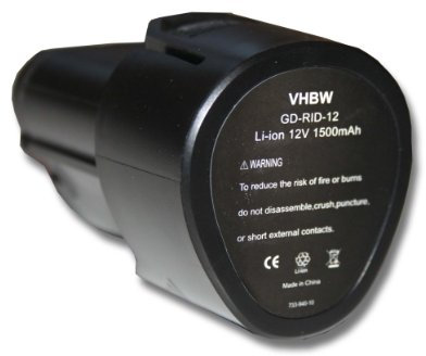 vhbw Batterie Compatible avec Trotec Micro CA-350, CA-350X caméra d'inspection numérique (1500mAh Li-ION 12V)