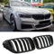 GCP PASST FÜR 6ER G32 GRAN TURISMO SPORT KÜHLERGRILL DOPPELSTEG GRILL GLANZ SCHWARZ