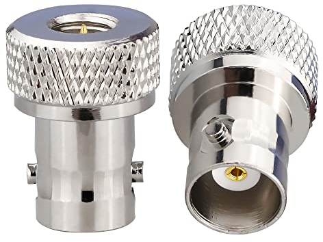 TUOLNK SMA-Stecker auf BNC-Buchse HF-Koax-Anschluss für Funkgerät Walkie Talkie HF-Koaxialadapter BNC auf SMA-Koax-Adapter 2 Set