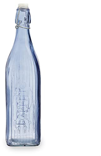 Quid Viba Botella Con Tapón Vidrio 1l Sodo Apto Frigorífico No Apto Microondas Reciclable