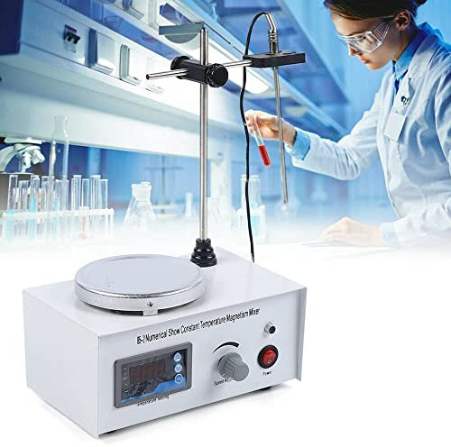 Digital Magnetrührer Heizung Heizplatte RT-100C Laborgeräte Magnetische Mixer Stirrer 220V 22,5 x 14,5 x 13 cm