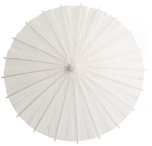 Ausla Papier Dekorativer Sonnenschirm Chinesische Papierschirm für und DIY Malerei Tanz Fotografie Kunst Party Zubehör(60 cm)
