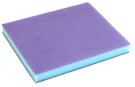 Abrasive Sanding Sponge Blocks Pad Sandpaper 120 Grit Flexible Sandpaper Block Sponge Sand Block Wet and Dry Sponge Sand Paper for Wood,Wall(Blue)