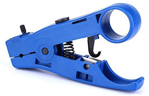 Universal Abisolierzange für Flachrund RG59 RG6 RG7 RG11 Draht Koax Koaxial Crimper Abisolierwerkzeug Koaxialkabel Abisolierzange Rund