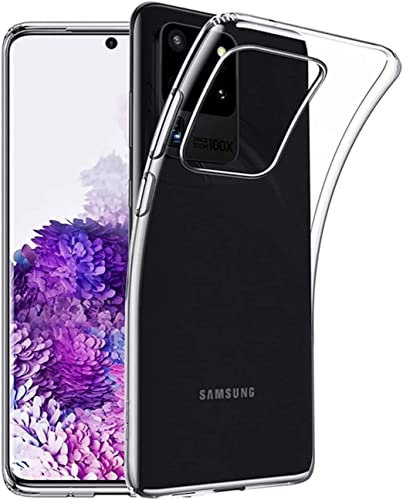 Captor Cover Trasparente per Samsung Galaxy S20 Ultra, Custodia TPU in Silicone Flessibile Morbida e Sottile, Protezione Fotocamera di Alta Qualità con Bordo Rialzato per Schermo e Fotocamera