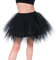 Homipooty Tüllrock Damen Tütü Erwachsene Ballettrock Tüllrock Schwarzer Petticoat 80er Jahre Tanzparty Halloween Kostüm