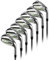 Forgan of St Andrews OneSwing Single Length Golf Iron Set 4-PW + GW (8 Clubs) (Graphite)