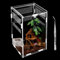 Reptilien Terrarium Box, Transparente Fütterungsbox Acryl, 20*12*12cm Reptil Fütterungsbox, Reptilien Aufzuchtbox mit Pinzette, Insekten Futterbox für Spinnen, Eidechsen, Käfer, Frosch, Schlangen etw.
