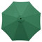 CEIEVER Replacement Parasol Cover, Replacement Parasol Canopy 2.7M/3M+6 Arms/8 Arms Replacement Parasol Fabric cover for Garden Umbrella (Green-2.7m+8 arms)