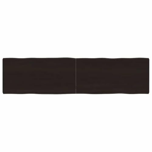 vidaXL Tischplatte 160x40x(2-6) cm Massivholz Behandelt Baumkante