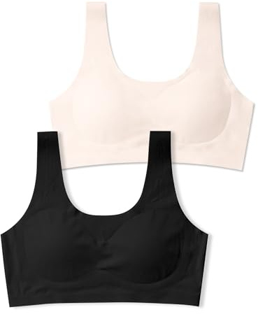 SALIA GIRL Seamless Training Bras for Girls 10-16, Soft Removable Padding