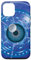 Hülle für iPhone 14 Computer Digitale Daten virtuelles Head-Up-Display & blaues Auge