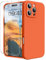 INGIDO for iPhone 16 Pro Case, Liquid Silicone Case with Camera Protection Soft Gel Rubber Cover with Microfiber Lining Shockproof Protective Phone Case for iPhone 16 Pro 6.3 (Neon Orange)