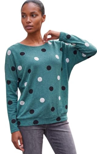 Roman Originals Blouson Top for Women UK Ladies Drop Shoulder Long Sleeve Jersey Stretchy Oversized Casual Office Jumper Soft Everyday Sweater Lounge Sweatshirt Blouses