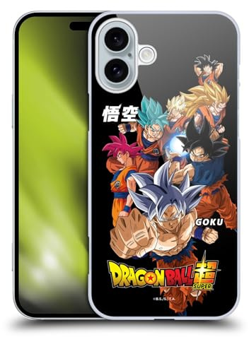 Head Case Designs Officially Licensed Dragon Ball Super Goku Universe Survival Characters Hard Back Case Compatible With Apple iPhone 16 Plus