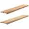 vidaXL Appuis de fenêtre 2 pcs Bois de chêne Massif Non traité, Rebord de fenêtre, Appui de fenêtre en chêne, Appui de fenêtre en Bois