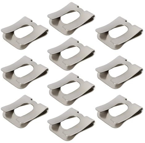 Create idea Clevis Clip Fastener, 10pcs, M8, 17.8x14.1x8mm | Nickel 65 Manganese, Speed Fasteners, Clamp U Nut Clips Screw