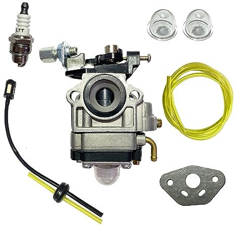 10mm Vergaser Benzinfilter mit Schlauch Zündkerze für Fuxtec FX-LBS126 FX-LB133T Laubbläser Laubsauger