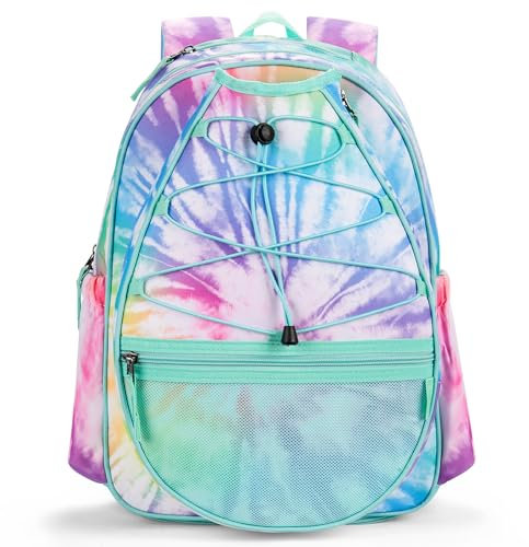 Choco Mocha Tennisrucksack Kinder Tennistasche für Mädchen Sportschlägertasche Teenager Rucksack 16 Zoll, Blua