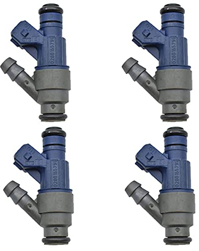DEMULAX 4 Stück Einspritzdüsen 1999-2001, for Golf, 2.0L-L4 1998-2001, for Käfer, 98-05, for Bora, 0280155791 06A906031C 852-18104 Kraftstoffeinspritzdüse