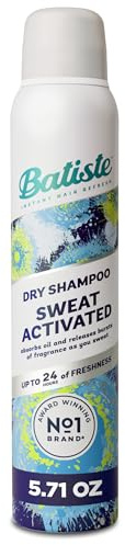 Batiste Dry Shampoo, Sweat Activated with Sweat Absorbing Technology, 5.71 OZ