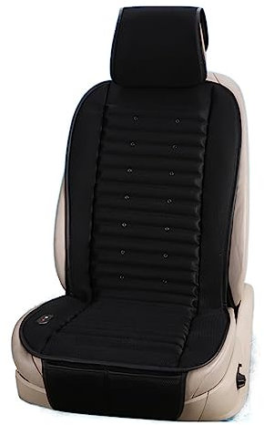 ZUKPHBWYWK Autositzbezüge Auto bläst Klimaanlage, kühler Wind, kalte Luft, Kissen, Sommer, Sandwich, Kühlung, Kühlung, Lüftung, Heizung. Sitzbezug(Schwarz)
