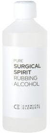 Chemical Elements Pure Surgical Spirit Rubbing Alcohol 500ml - Multipurpose Cleaning Alcohol, Effective Sanitiser and Disinfectant, Suitable for Hygiene, Medical, and Household Use