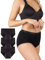 Nighttime High Waist Hipster, Perioden-Slip Nacht, Menstruations-Unterwäsche, Bambus-Viskose, auslaufsicher, schadstoff-frei bei mittlerer bis starker Blutung, schwarz, Größe M, 3er Pack