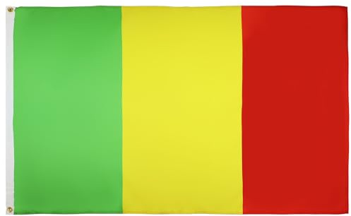 AZ FLAG 2 Mali-Flaggen – 90 x 60 cm – Mali-Flagge, 100% Polyester, mit integrierten Metallösen