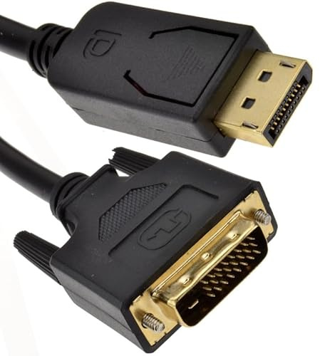 DisplayPort to DVI-D Digital Video Cable 24+1 Pin Male Gold-Plated (1M)