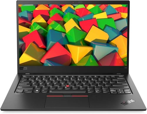 Lenovo ThinkPad X1 Carbon Gen 8 Ultrabook, 14 FHD Laptop, Intel Core i5-10210U, 8GB RAM, 256GB SSD, US QWERTY Keyboard, Windows 11 Pro (Renewed)