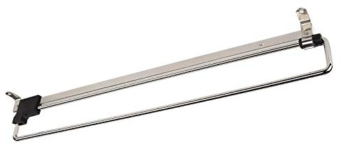SOTECH Kleiderbügelhalter Kleiderbügelauszug ausziehbar 400 mm Metall platzsparender Kleiderbügelauszug für Schrank und Garderobe