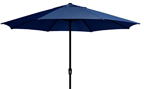 Madison XXL Kurbelschirm Sumatra 400 in dunkelblau mit UV-Schutz 40 Plus